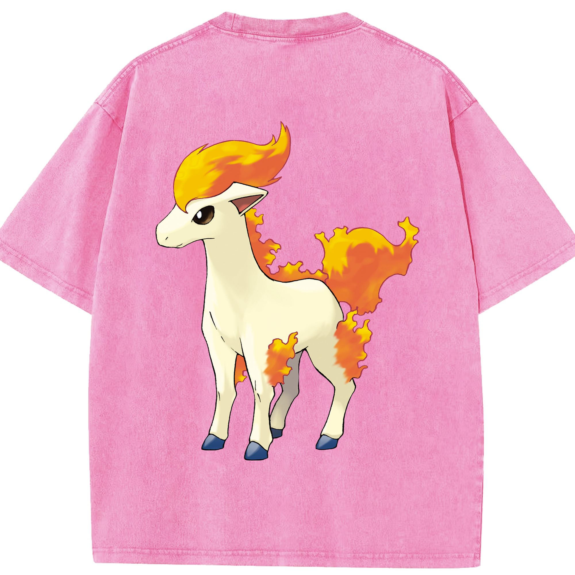 （画像用） ポケットモンスター Pokémon 綿100% ヴィンテージ風 半袖Tシャツ（背面プリント）